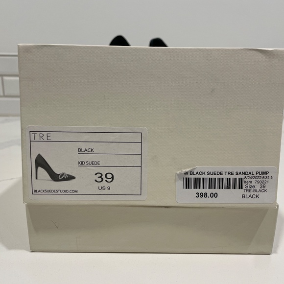 Black Suede Studio Pump - Picture 2 of 3